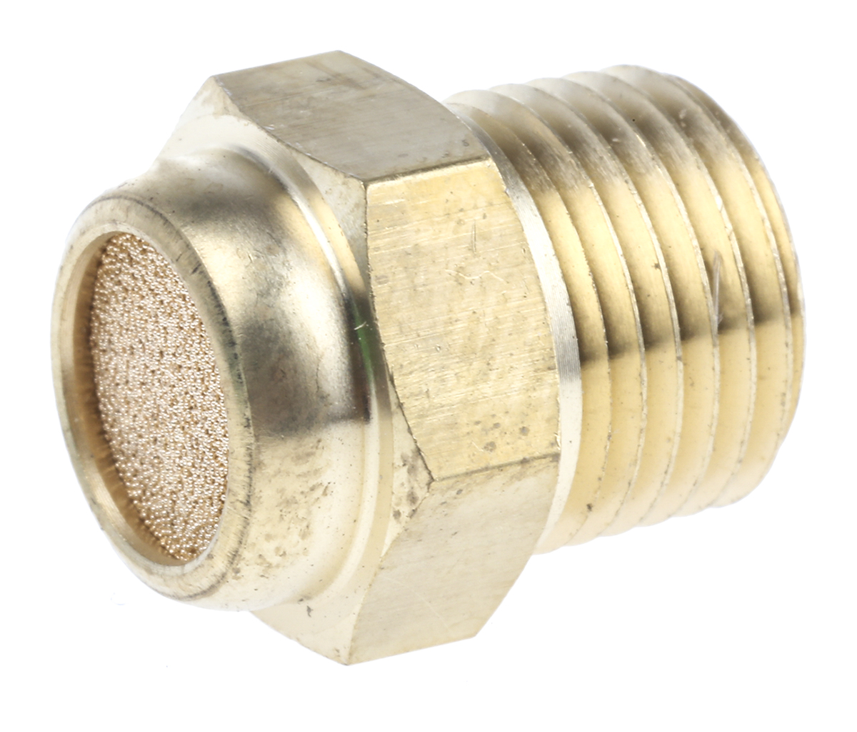 SMC EB Sintered Bronze Pneumatic Silencer, Threaded, R 1/8 Male
