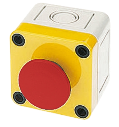 APEM Momentary Emergency Stop Push Button, Surface Mount, IP65