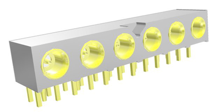 Samtec GRF1-J Series, Jack PCB Mount MMCX Connector, 50Ω, Through Hole Termination, Right Angle Body