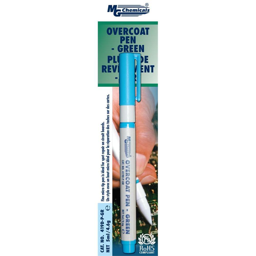 MG Chemicals Green Acrylic Conformal Coating, 5 ml Pen, -65°C min, +125°C max