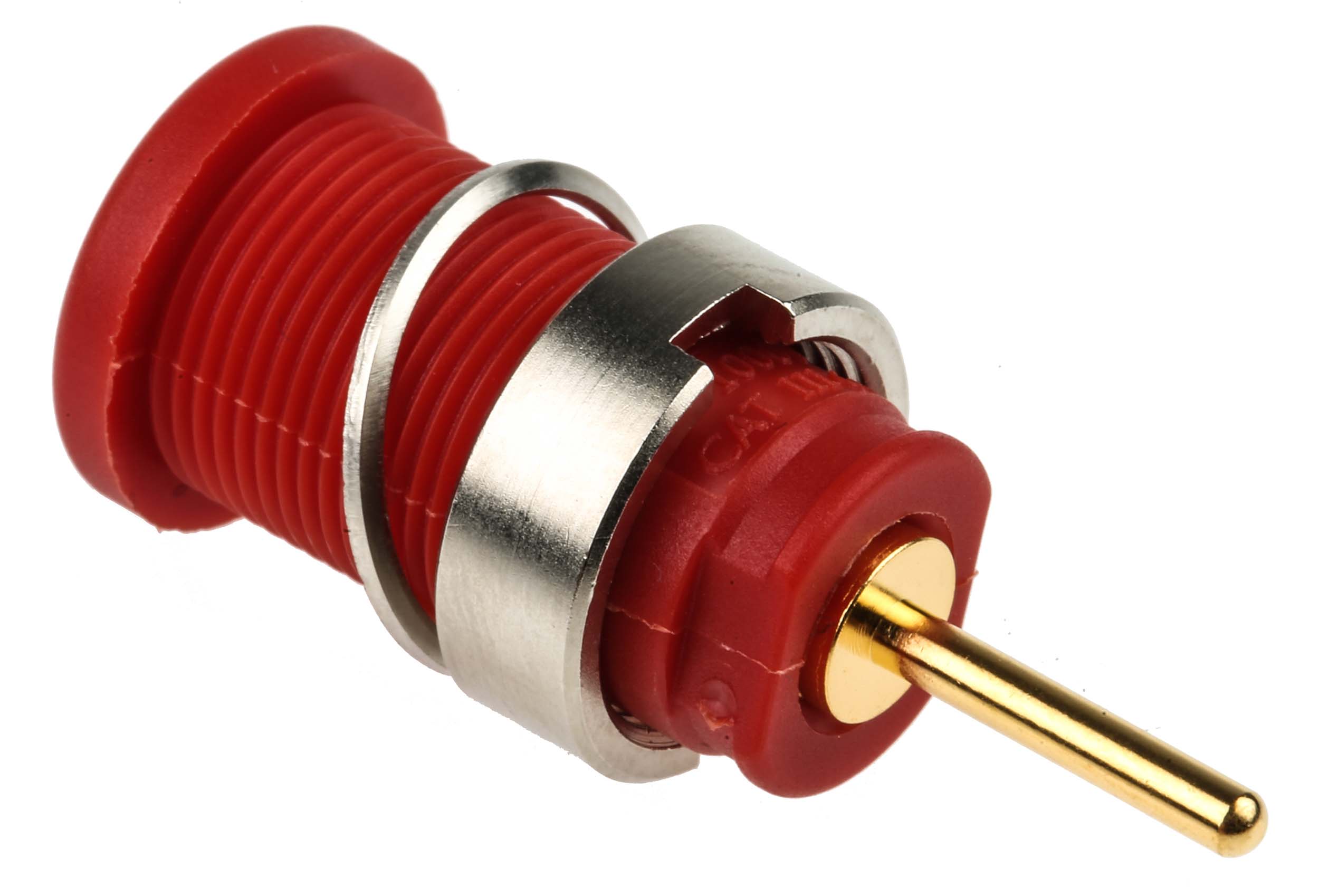 Hirschmann Test & Measurement Red Female Banana Socket, 4 mm Connector, Solder Termination, 24A, 1000V ac/dc, Gold