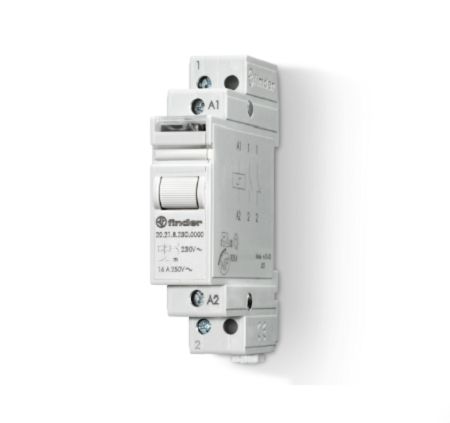 Finder DIN Rail Modular Step Relay, 24V ac Coil, 16A Switching Current, SPST-NO