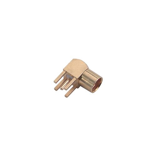 Huber+Suhner 85_MMC Series, Jack Through Hole Circular Coaxial Connector, 50Ω, Solder Termination, Right Angle Body