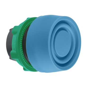Schneider Electric Harmony XB5 Series Blue Spring Return Push Button Head, 22mm Cutout, IP66, IP67, IP69K