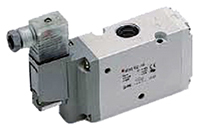 SMC 3/2 Pneumatic Solenoid Valve - Solenoid/Pilot G 1/4 VP300 Series 24V dc