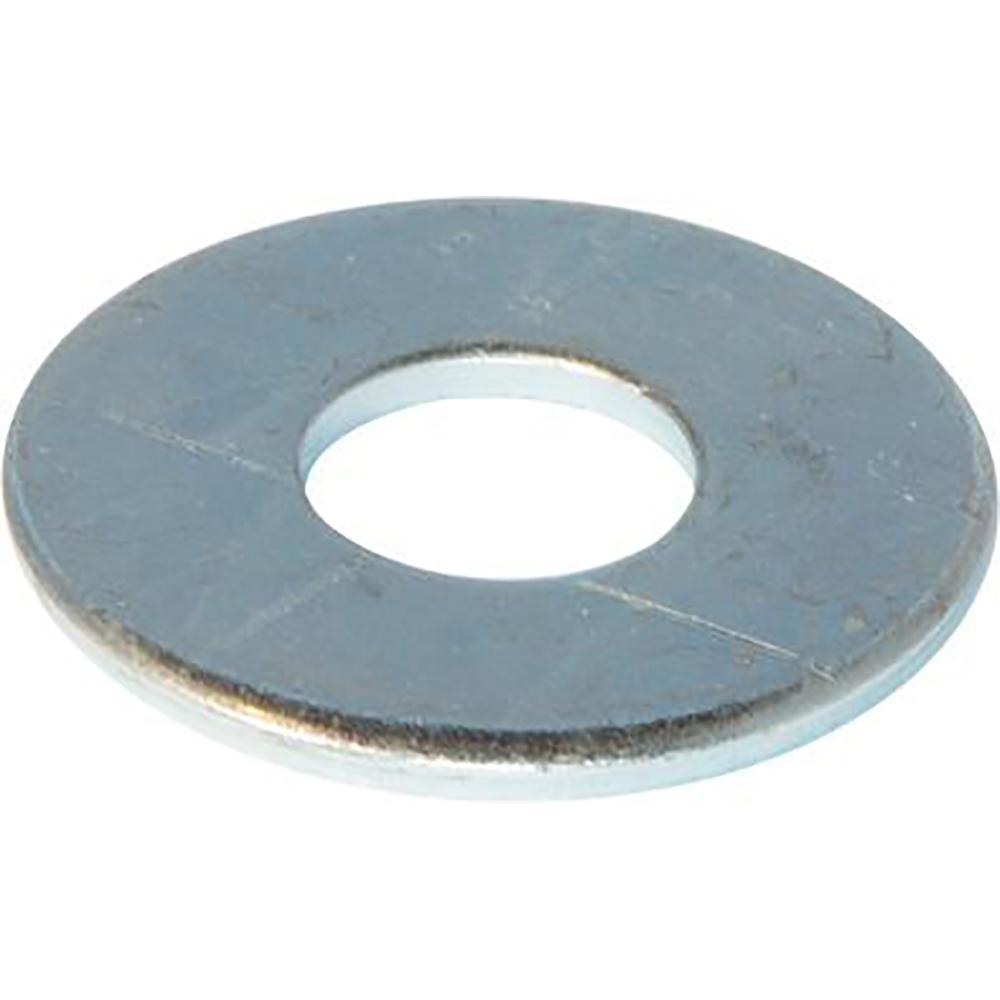 RS PRO Zinc Plated Steel Plain Washers, 1/2in