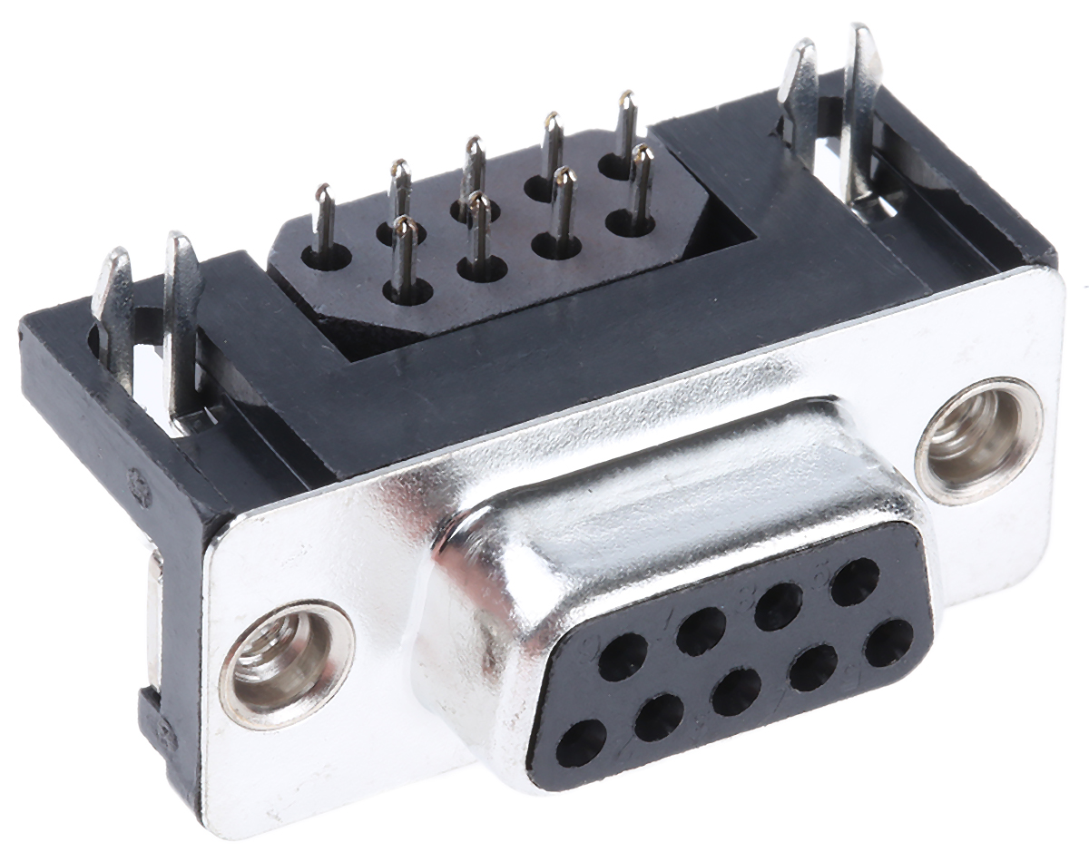 ASSMANN WSW A-DF 9 Way Right Angle Through Hole D-sub Connector Socket, 2.77mm Pitch