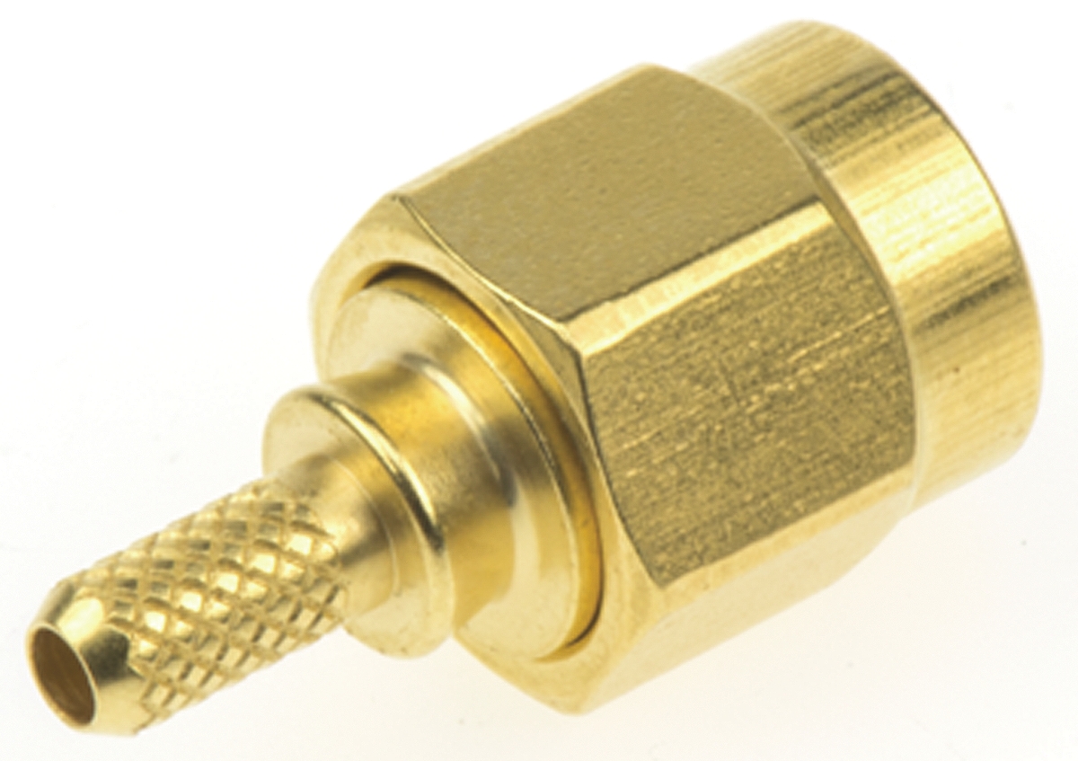Radiall Straight 50Ω Cable Mount SMA Connector, Crimp Termination RG188, RG316