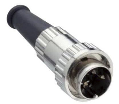 RS PRO 3 Pole Din Plug, 1A, 100 V ac, Bayonet, Male, Cable Mount