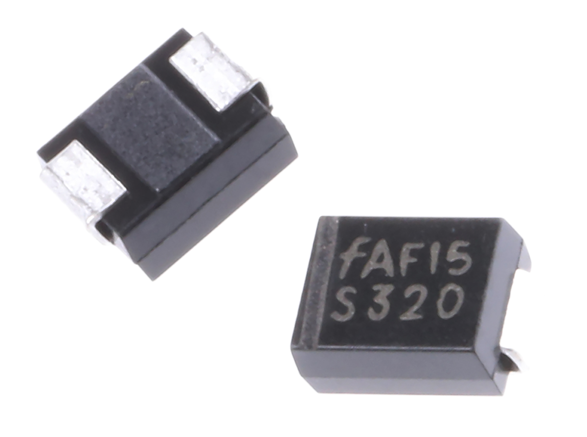 onsemi 200 V 3 A Diode Schottky 2-Pin DO-214AA S320