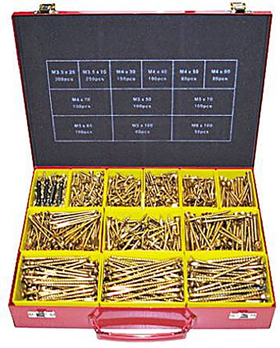 ULTI-MATE Steel 1570 Piece Pozisquare Drive Screw/Bolt Kit