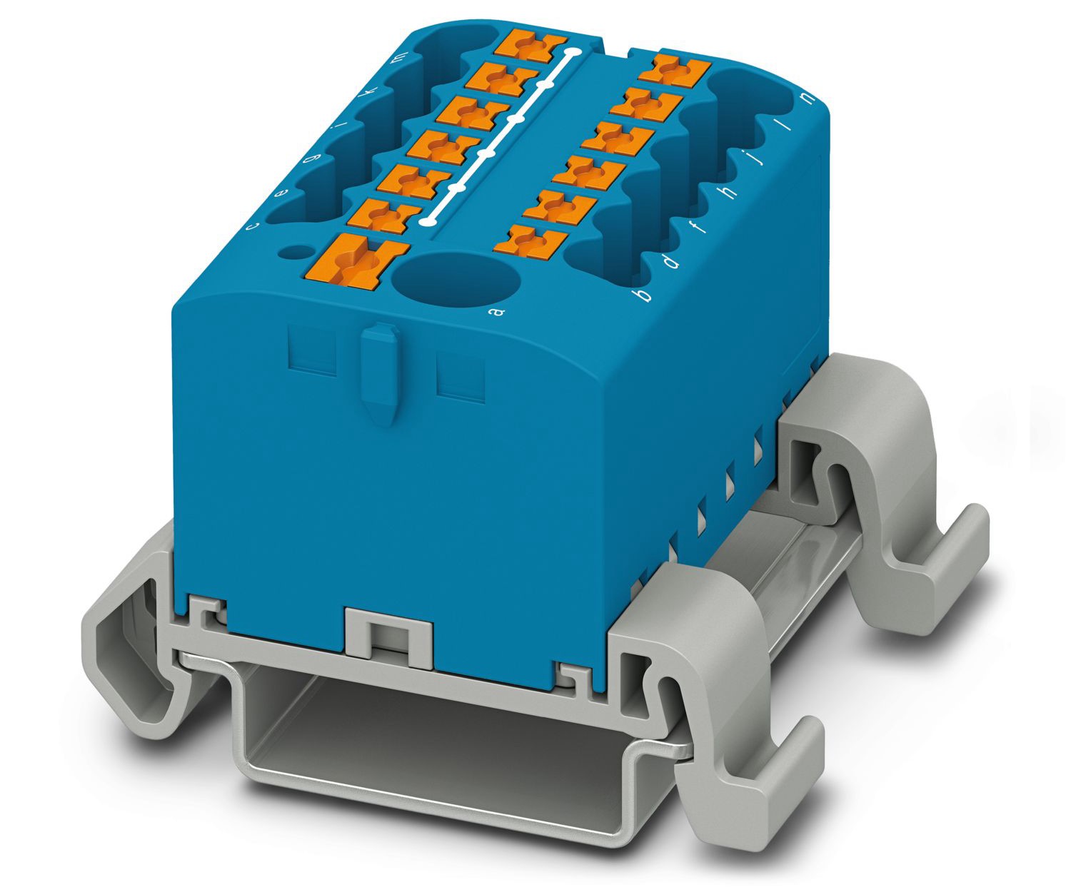 Phoenix Contact Distribution Block, 13 Way, 4mm², 24A, 690 V, Blue