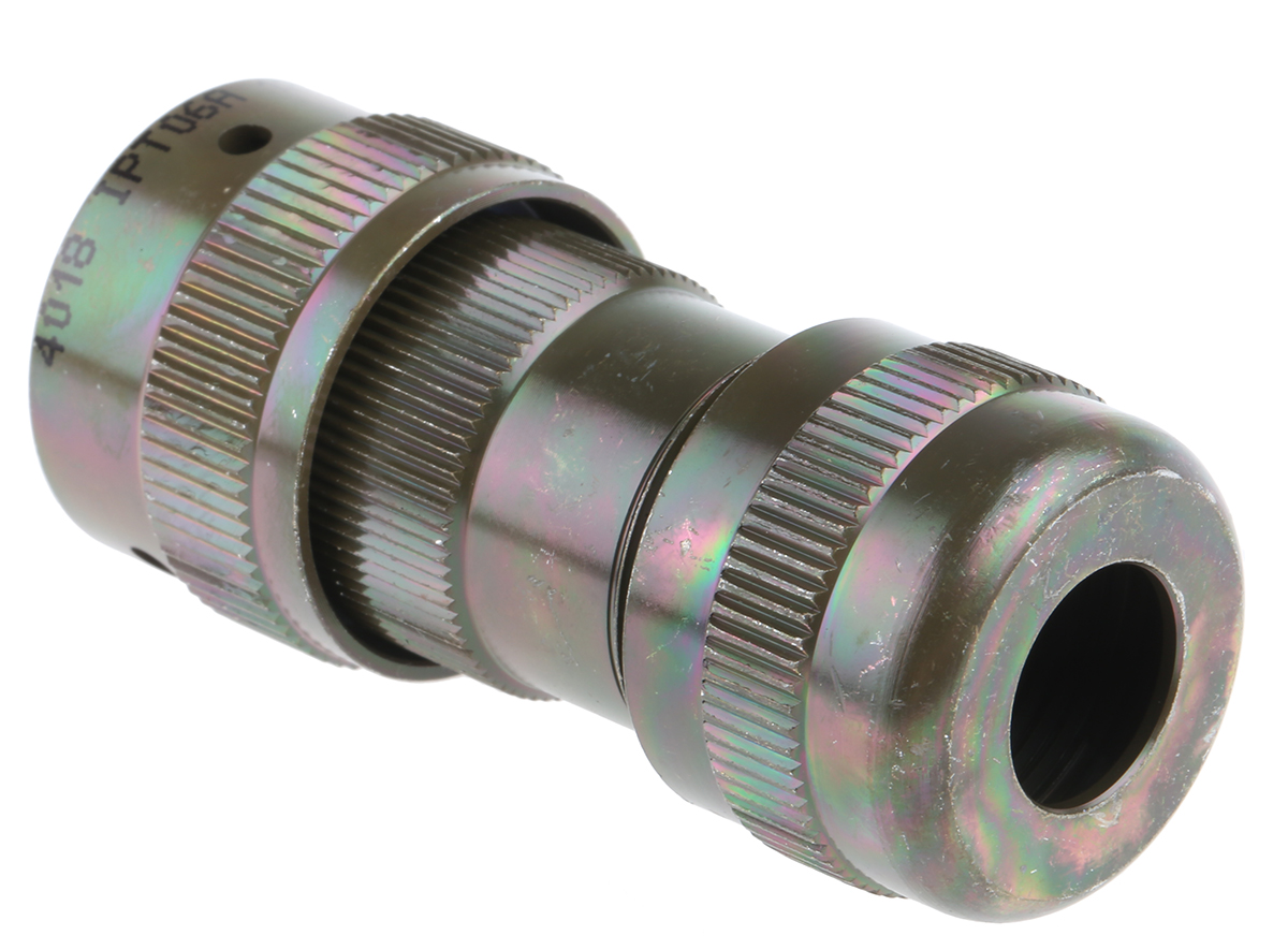 Glenair, Copper Alloy 10 Way Cable Mount MIL Spec Circular Connector Plug, Socket Contacts,Shell Size 12, MIL-DTL-26482