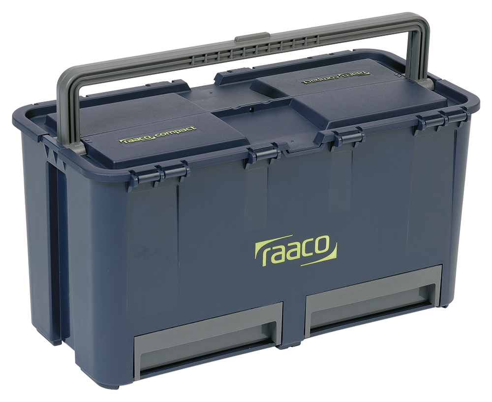Raaco Compact 27 2 drawers  Plastic Tool Box, 474 x 248 x 239mm