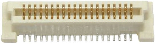 TE Connectivity Free Height Series Straight Surface Mount PCB Socket, 60-Contact, 2-Row, 0.8mm Pitch, Solder Termination