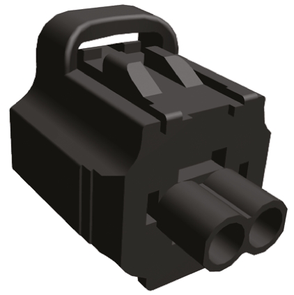 TE Connectivity, Econoseal J Mk II Automotive Connector Plug Black Cable Mount 2 Way 2822365-1