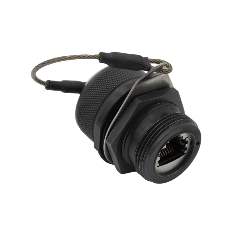 Bulgin 600 Series - Ethernet Buccaneer Connectors Series Female Ethernet Connector, Jam Nut, Cat6a, EMI Shield Straight