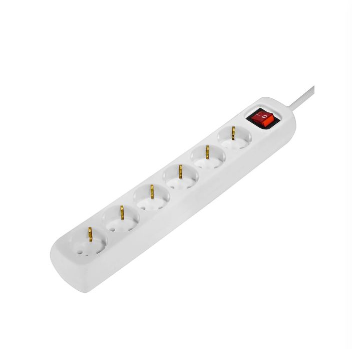 Hama 6 Gang Power Distribution Unit, 1.4m Cable, 16A, 250 V