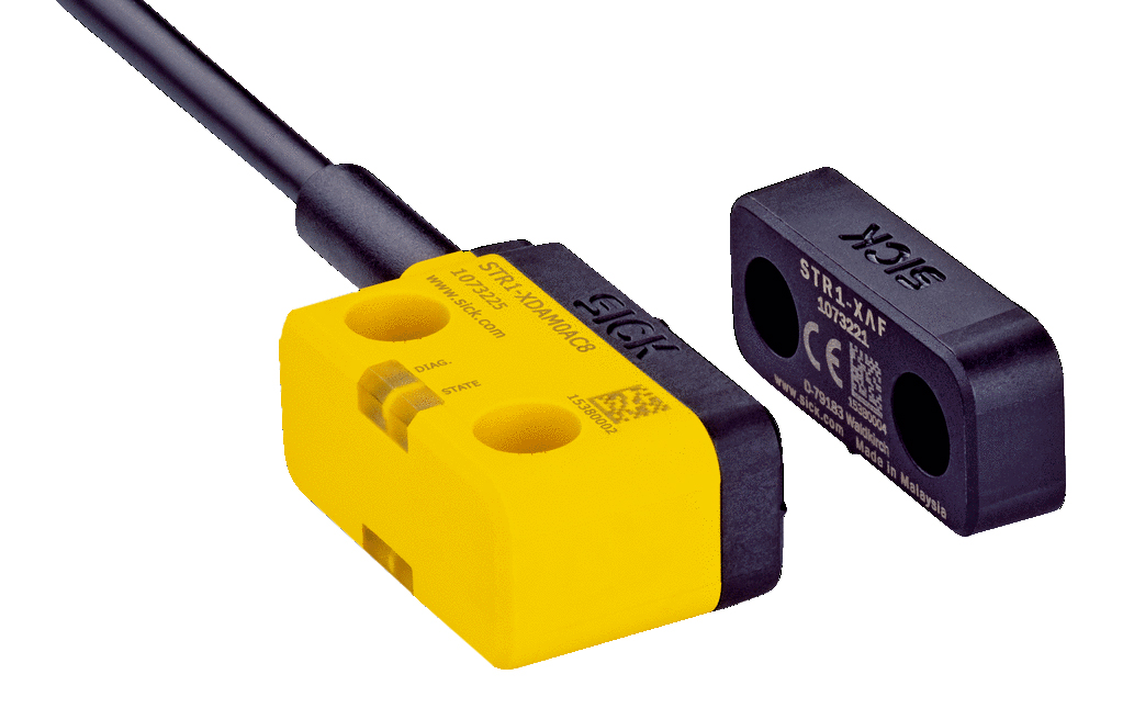 SICK STR1 Series RFID Non-Contact Safety Switch, 24V dc, Vistal Housing, 2NO, M12