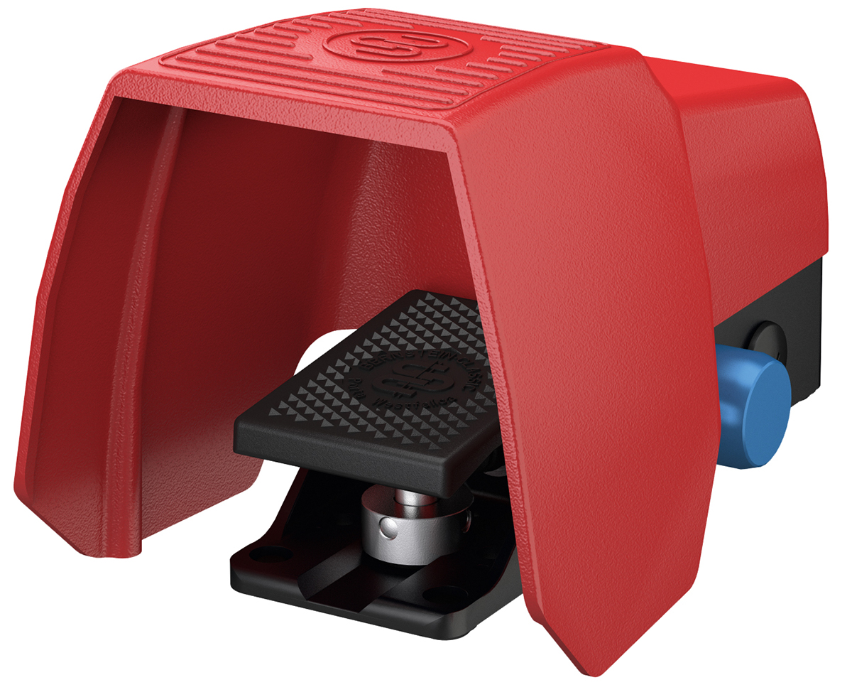 Bernstein AG Foot Switch Latching Foot Switch - Aluminium Case Material, DPDT