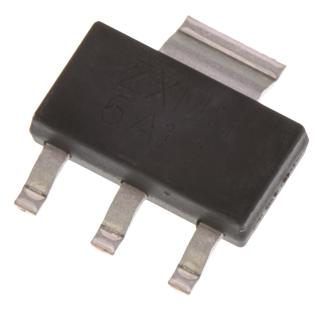 DiodesZetex ZXMN6A11G Type N-Channel MOSFET, 4.4 A, 60 V Enhancement, 4-Pin SOT-223 ZXMN6A11GTA