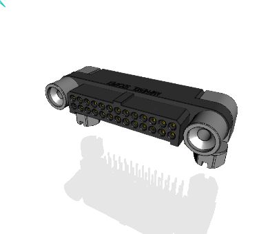 Amphenol Socapex MHDAS Series Right Angle PCB PCB Header, 26 Contact(s), 1.27 mm Pitch, 2 Row, Shrouded