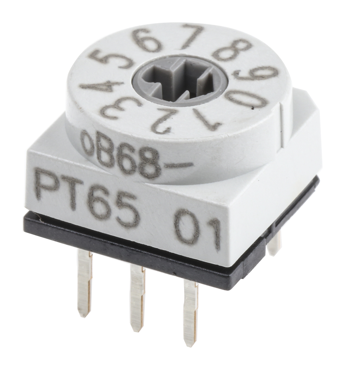 Hartmann 10 Way Through Hole DIP Switch, Rotary Flush Actuator