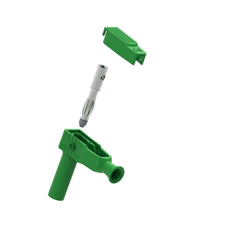 Electro PJP Green Male Banana Plug, 4 mm Connector, Solder Termination, 20A, 1kV, Nickel Plating