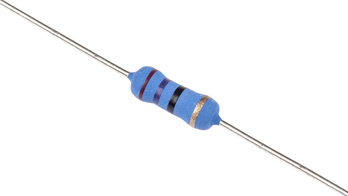 TE Connectivity 27Ω Metal Oxide Resistor 1W ±5% ROX1SJ27R