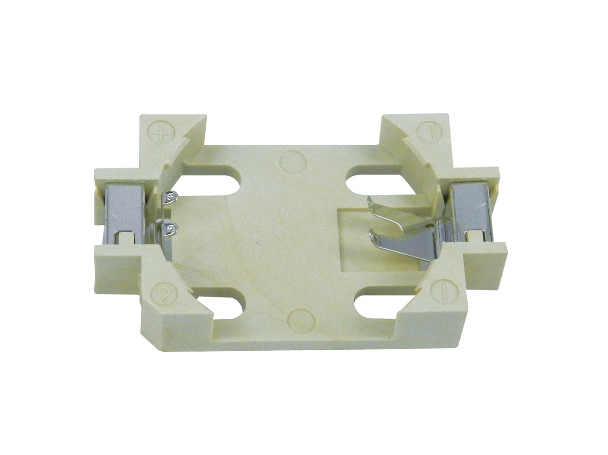 RS PRO CR2032 Battery Holder, PCB Mounted Contact