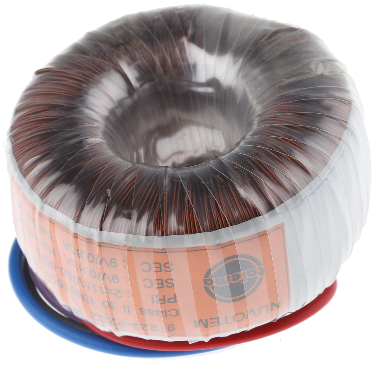 Nuvotem Talema 115 V ac, 230 V ac, 2 x 9V ac Toroidal Transformer, 15VA 2 Output