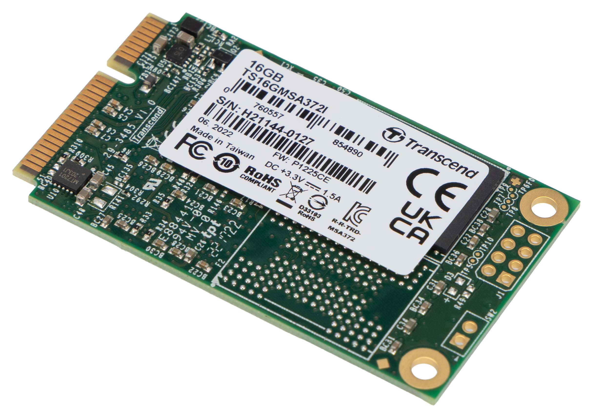 Transcend MSA372I mSATA 16 GB Internal SSD