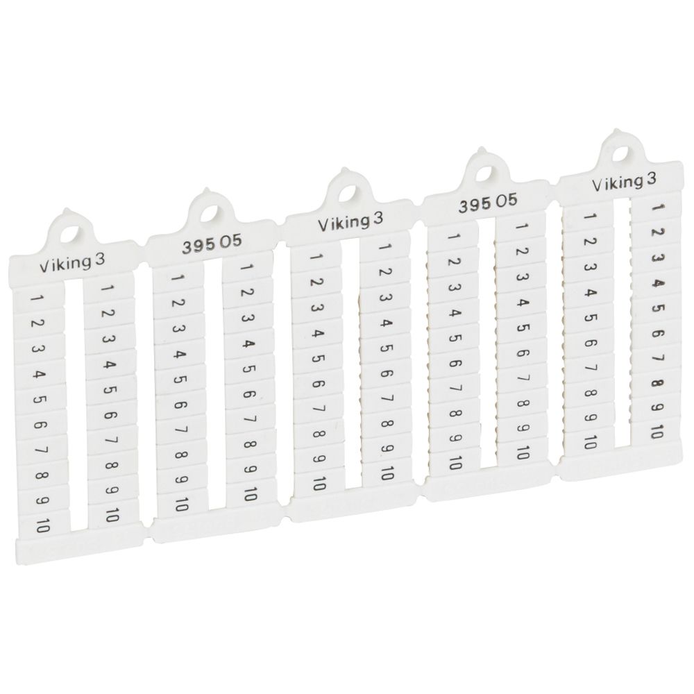 Legrand Number Marker Plate for use with  for use with Terminal Blocks