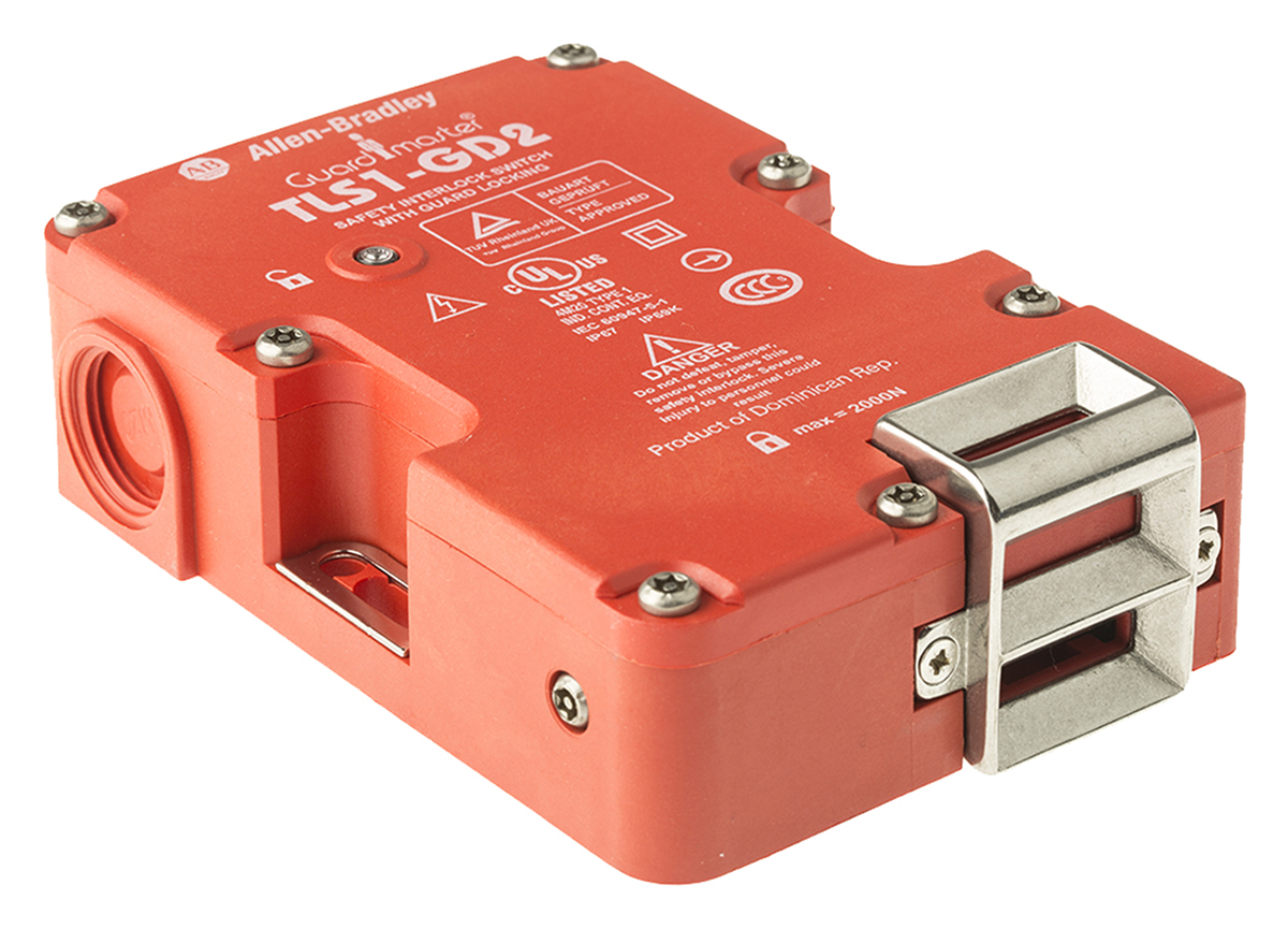 Allen Bradley Guardmaster 440G-T Series Solenoid Interlock Switch, Power to Lock, 24V ac/dc, Actuator Included