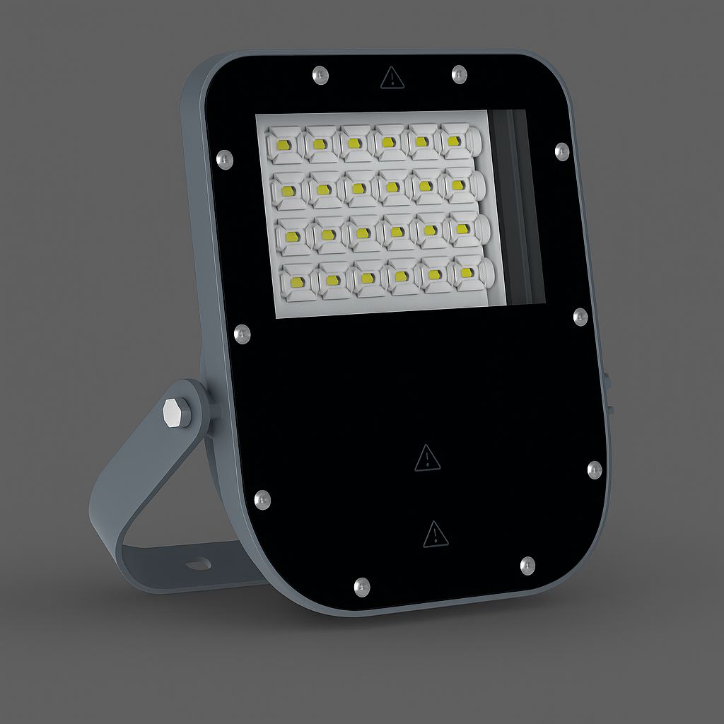 E-Pro 200W LED Floodlight IP66 6500K Cool White 27600lm IK10 Aluminum Body