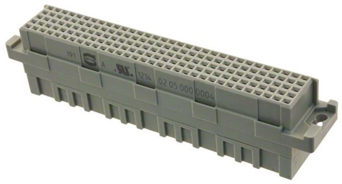 HARTING, DIN 41612 Backplane Connector, Female, Straight, 5 Row, 160 Way, 0205