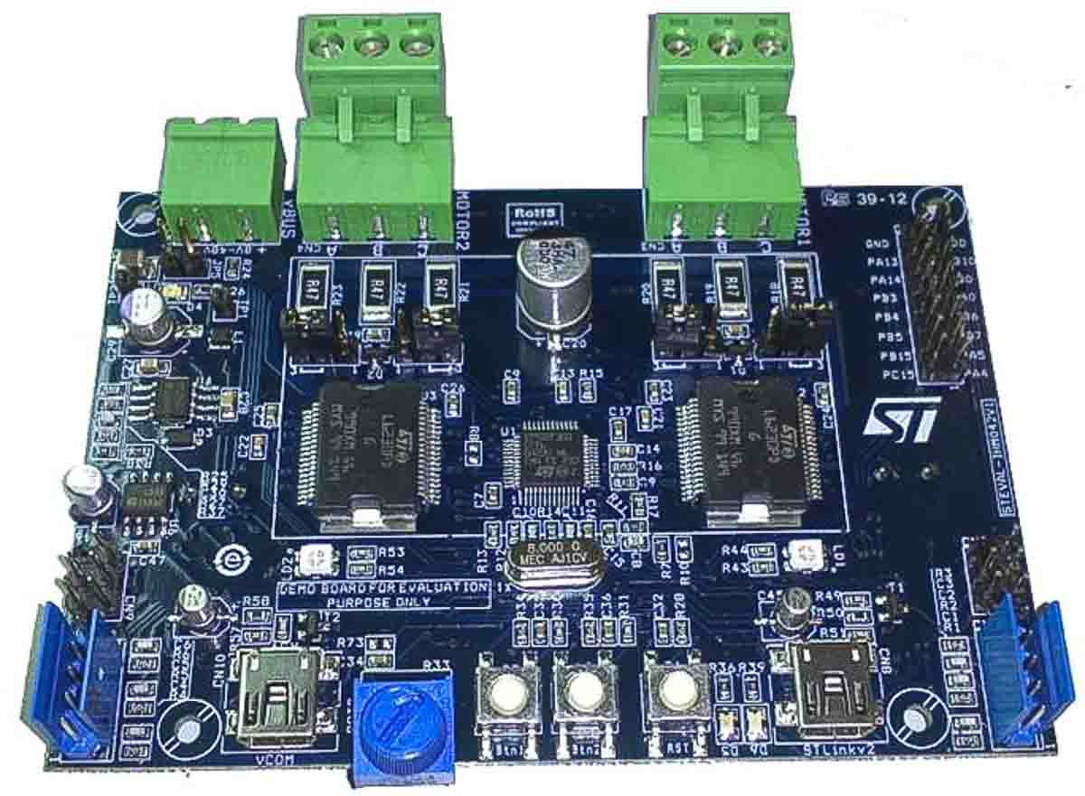 STMicroelectronics Evaluation Board Motor Controller for STM32F303CC, L6230 for Low-Voltage Dual Motor Control