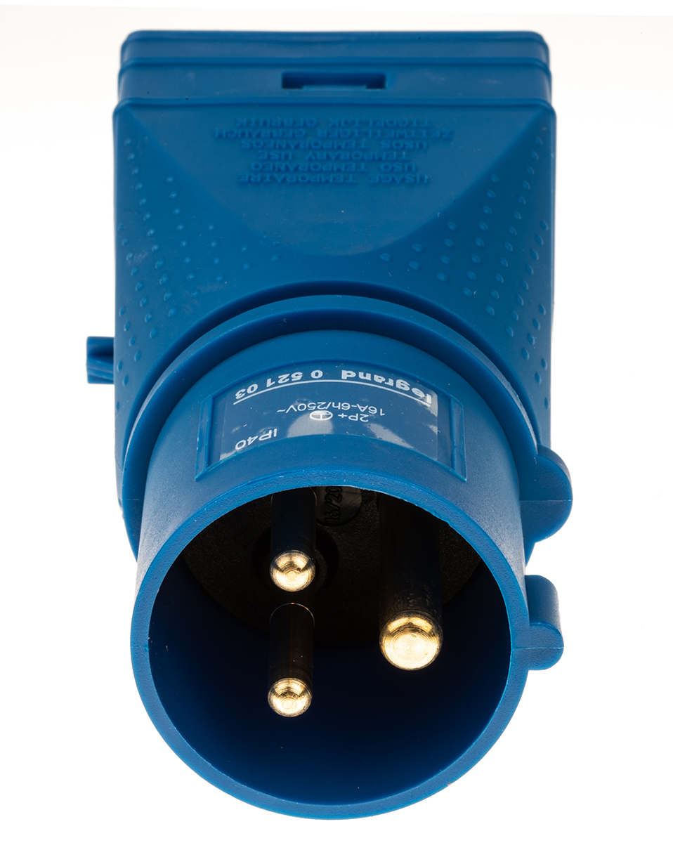 Legrand IP40 Purple 1 x 2P + E, 1 x 2P + E Industrial Power Connector Adapter Plug, Socket, Rated At 16A, 230 V