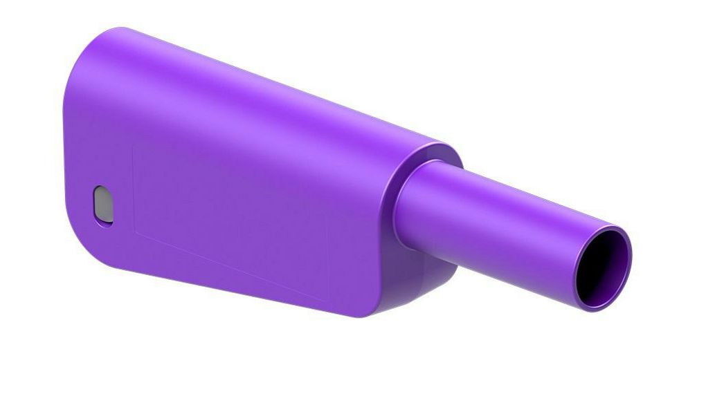 Staubli Violet Plug Banana Plug, 4 mm Connector, Solder Termination, 32A, 600 → 1000V, Nickel Plating