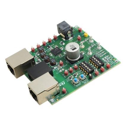 STMicroelectronics PM8805 Evaluation Board Evaluation Board for PM8805 for PM8805 device learning and testing. PoE