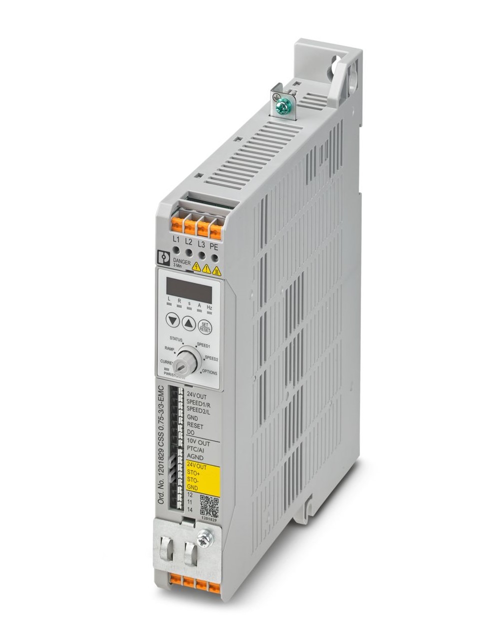 Phoenix Contact Variable Speed Starter, 0.75 kW, 1 Phase, 110 → 240 V, 2.8 A, CSS Series