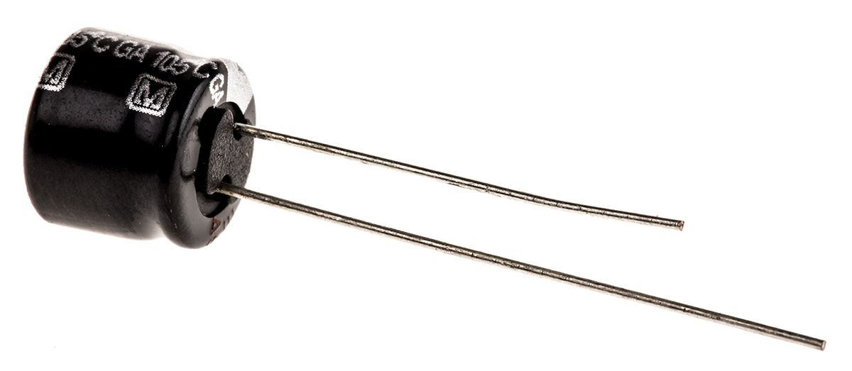 Panasonic 100μF Aluminium Electrolytic Capacitor 16V dc, Radial, Through Hole - EEAGA1C101