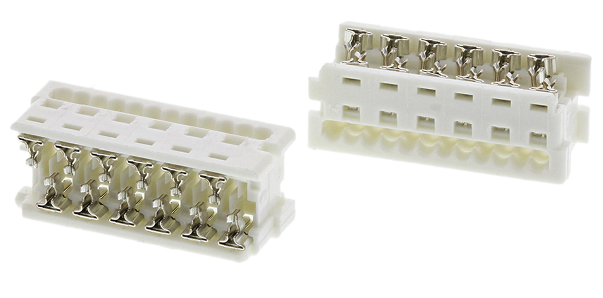 Molex 12-Way IDC Connector Socket for Cable Mount, 2-Row