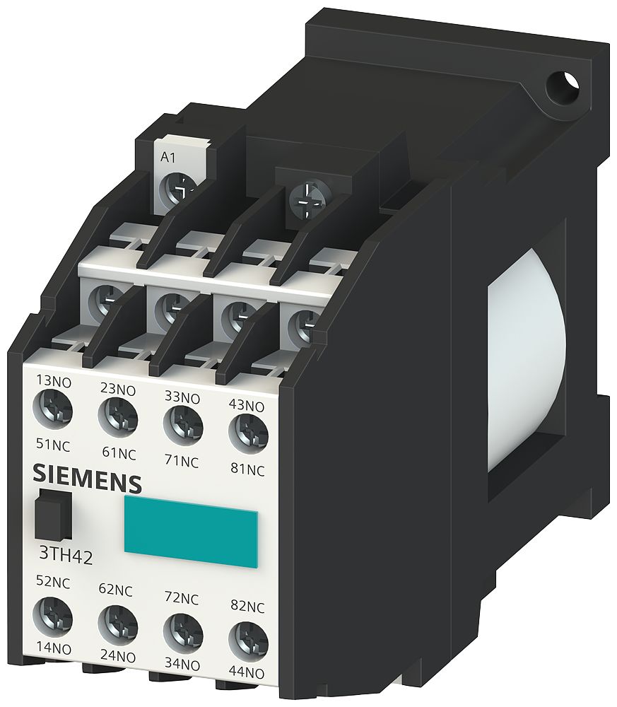 Siemens SIRIUS 3TH4 Contactor Relay, 110 V dc Coil, 8-Pole, 6 A, 4NC + 4NO