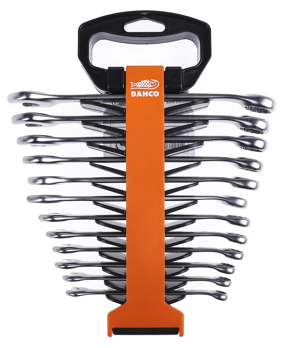 Bahco 111M Series 12-Piece Spanner Set, 8 → 19 mm, Vanadium Extra Steel