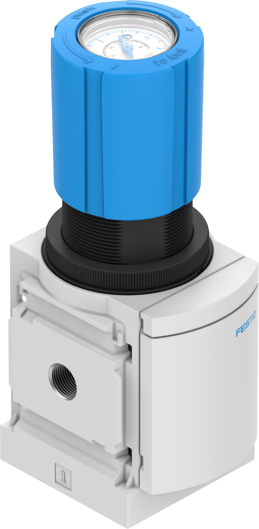 Festo G 1/8 Regulator - 0.3bar to 7bar, 1/8 in, 14bar max. input, MS4-LR-1/8-D6-VS-DM1