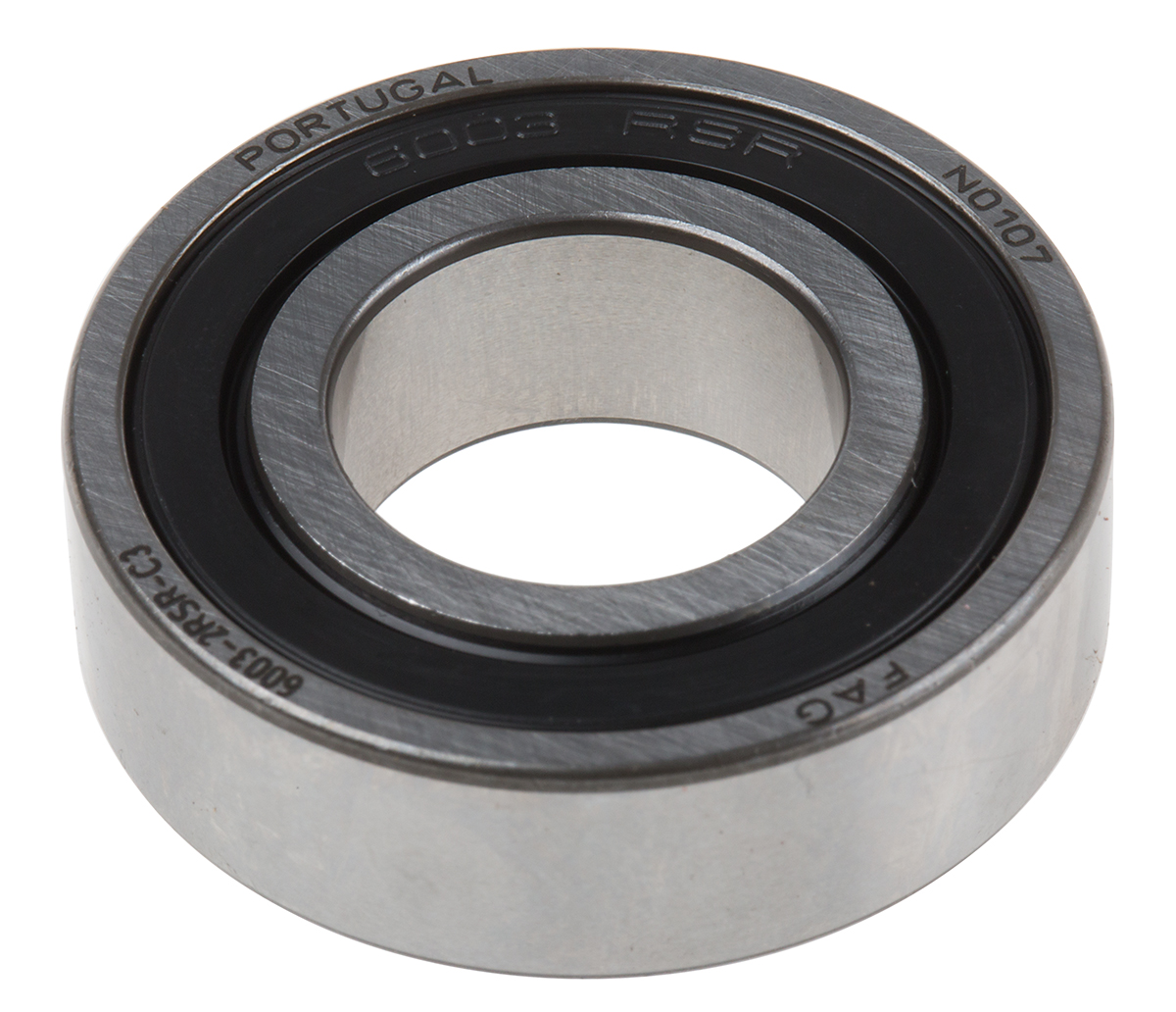 FAG 6003-2RSR-C3 1 Row Ball Bearing - 17 mm ID, 35 mm OD