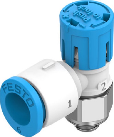 Festo Manual Flow Control Pneumatic Manual Control Valve VFOE Series, Metric M5, M5, III B