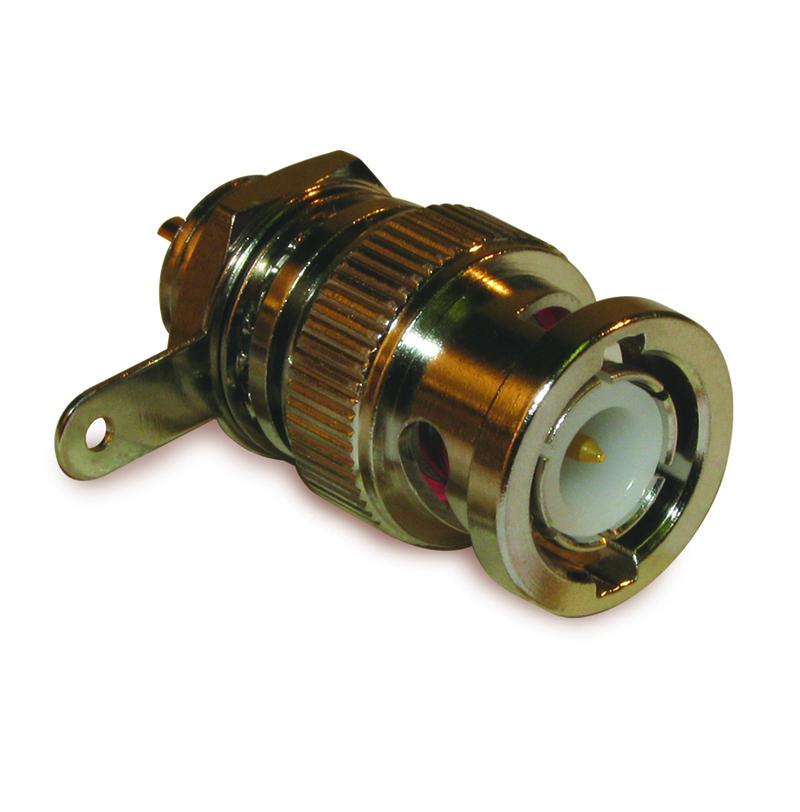 Amphenol RF 112420 Series, Plug BNC Connector, 50Ω, Solder Cup Termination, Straight Body