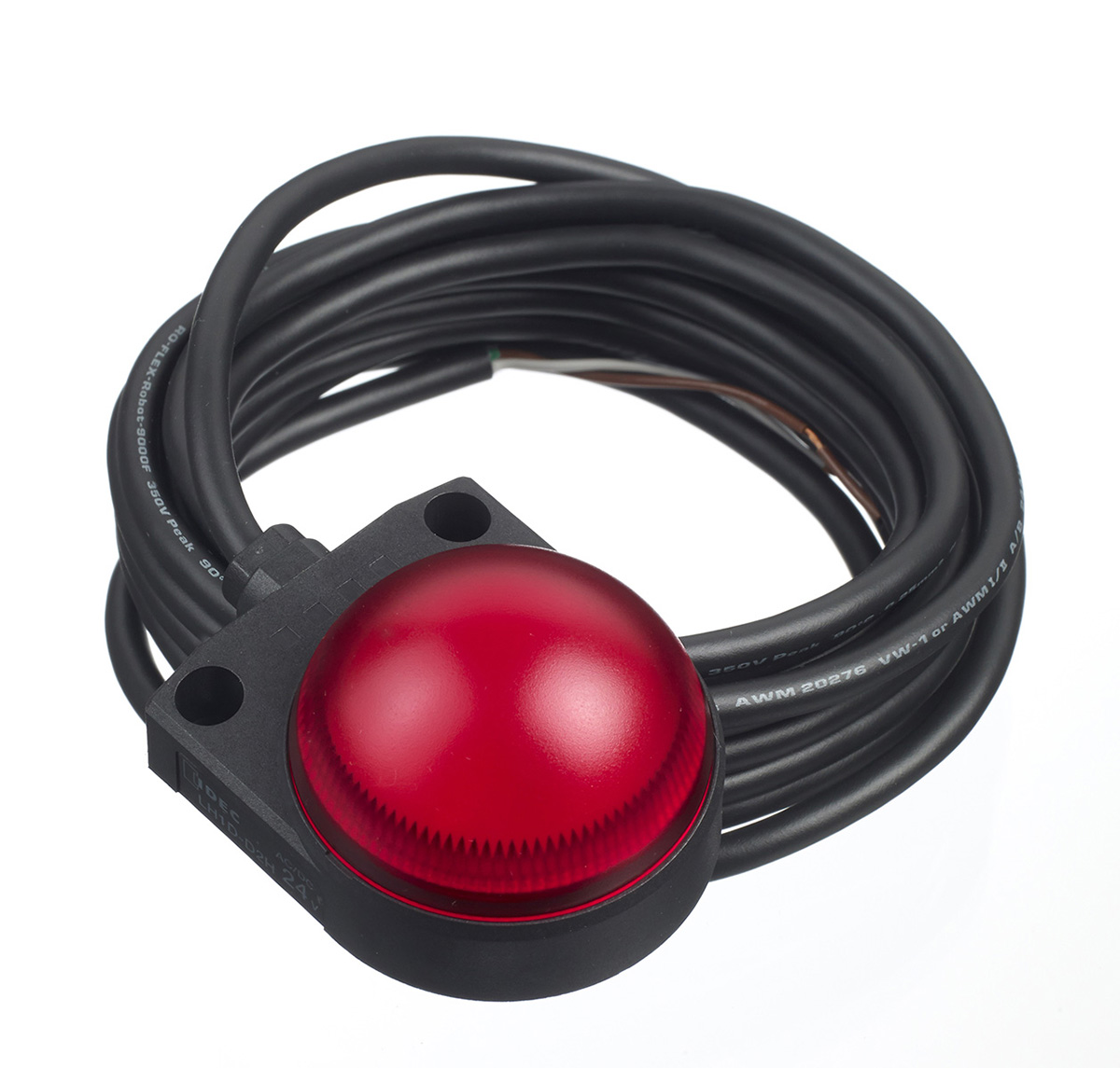 Idec Red Panel Mount Indicator, 24 V ac/dc, 24V dc, IP67